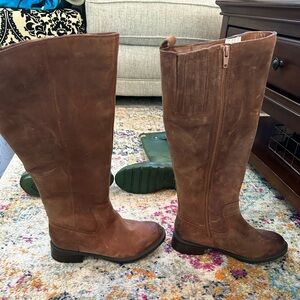 Clarks Swansea Glen Riding Boots, Tan Leather 6 1/2M NWT